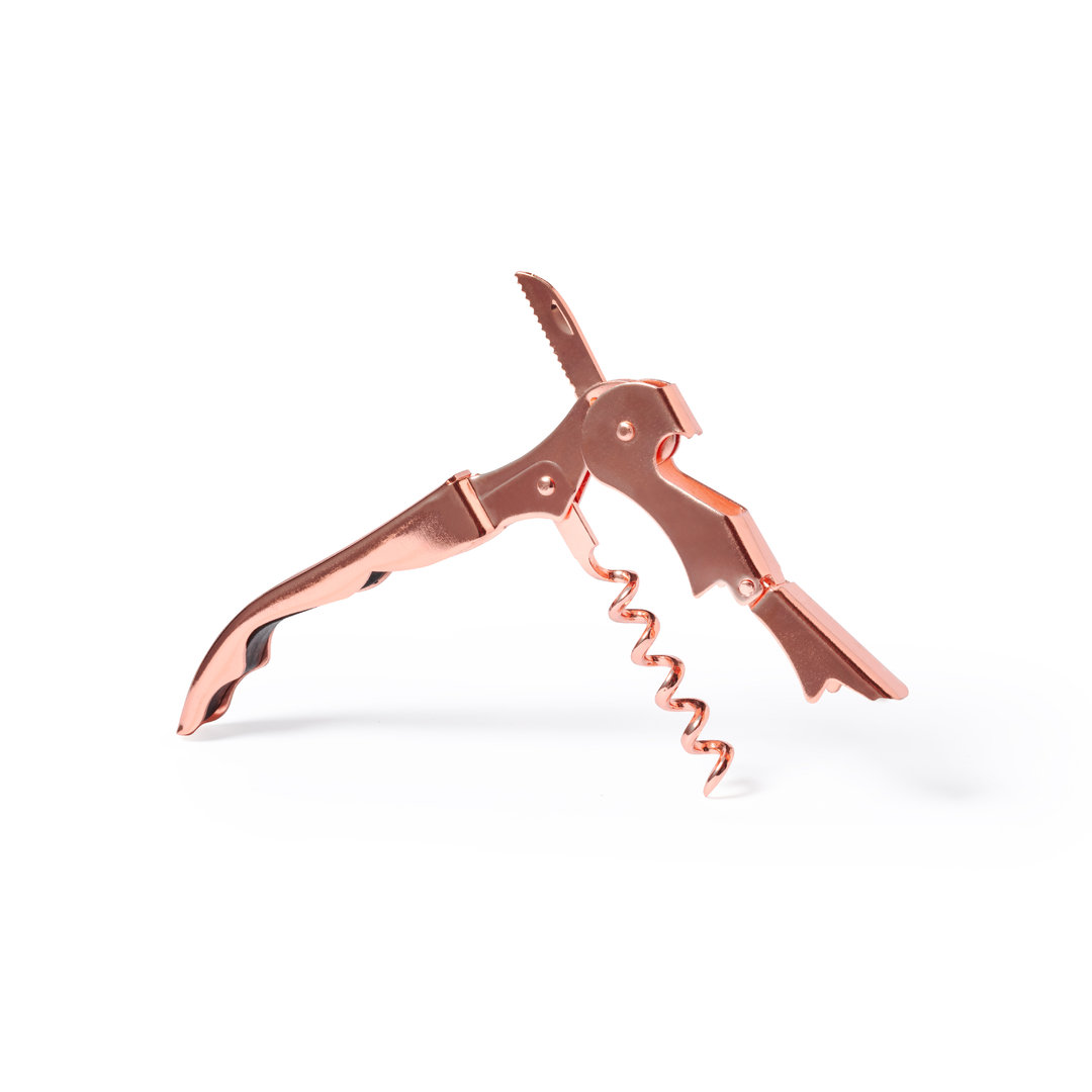 Copper-plated stainless steel double lever corkscrew - Little Comberton - Bere Regis