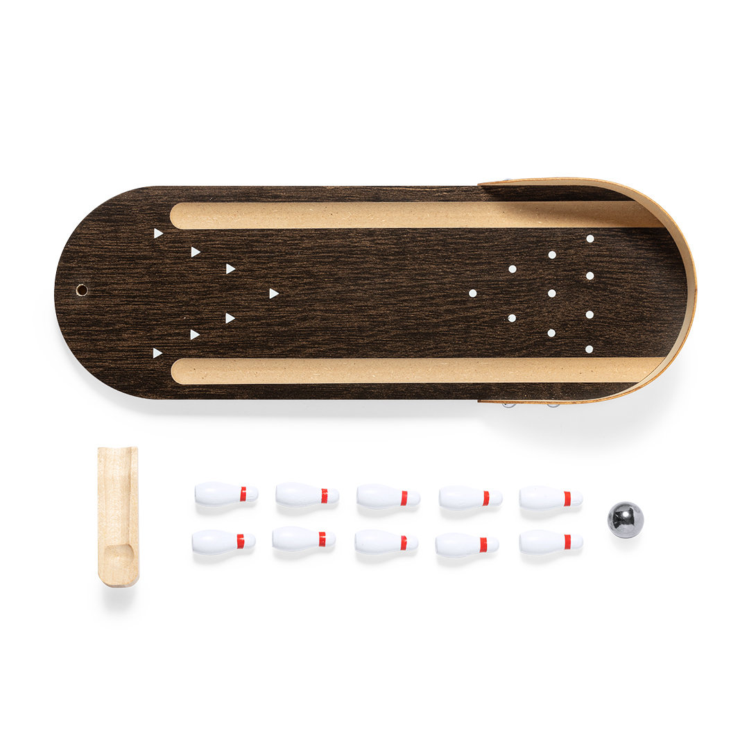 Miniature wooden bowling set - York