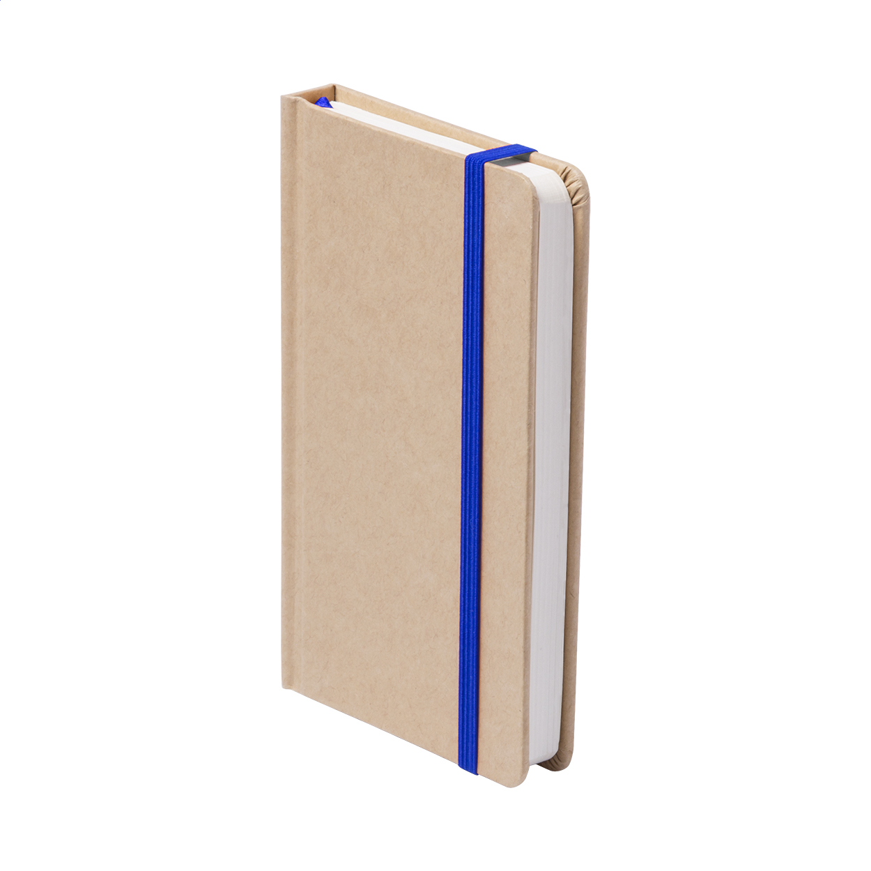 Prunus A6 recycled cardboard notebook with coloured bookmark and logo
