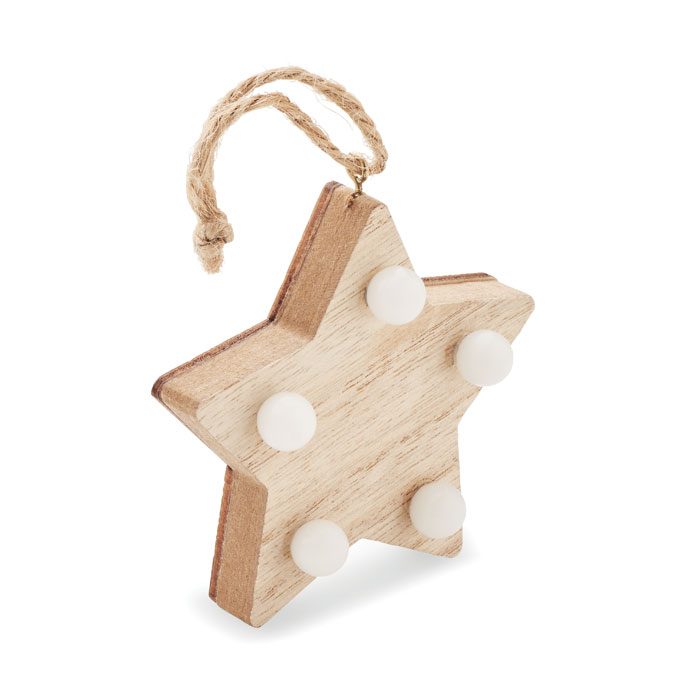 LED-lighted Wooden Star - Calm - Ancoats