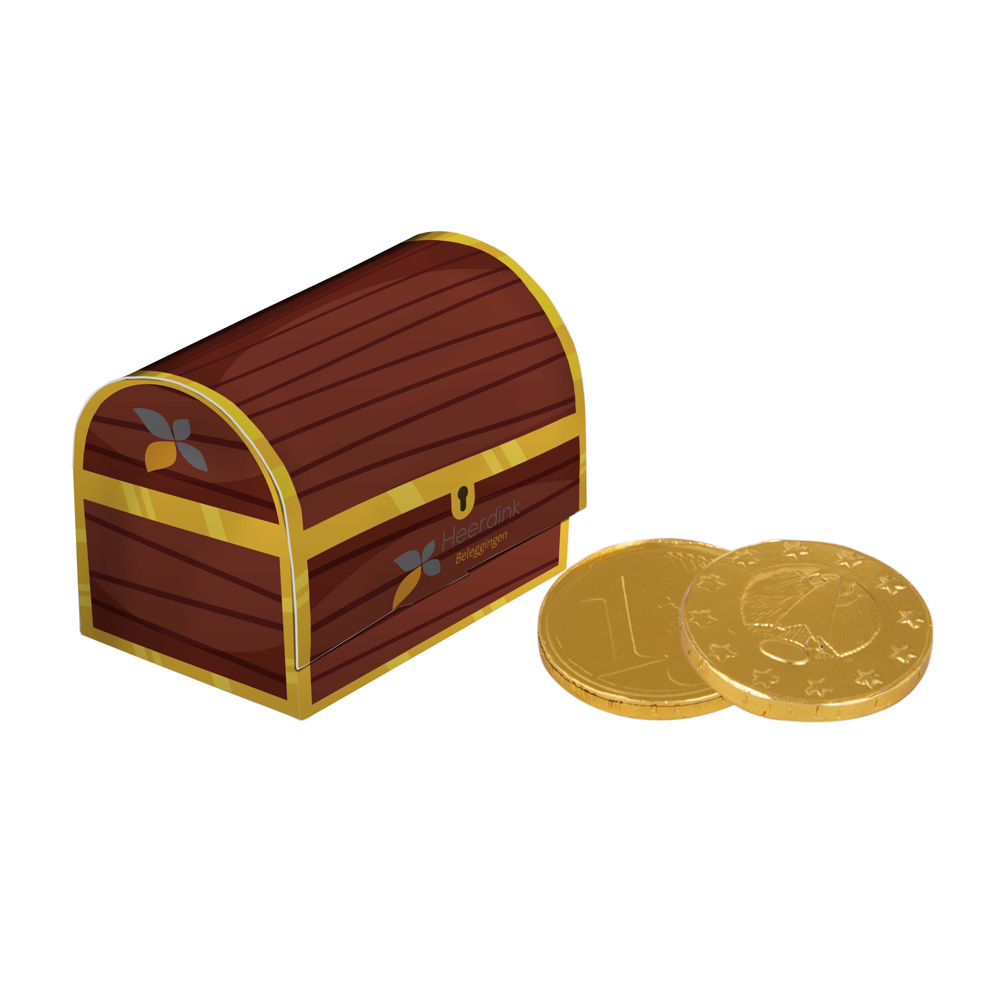 Schachtel mit Vollfarbdruck für Schokoladenmünzen - Rockenhausen 