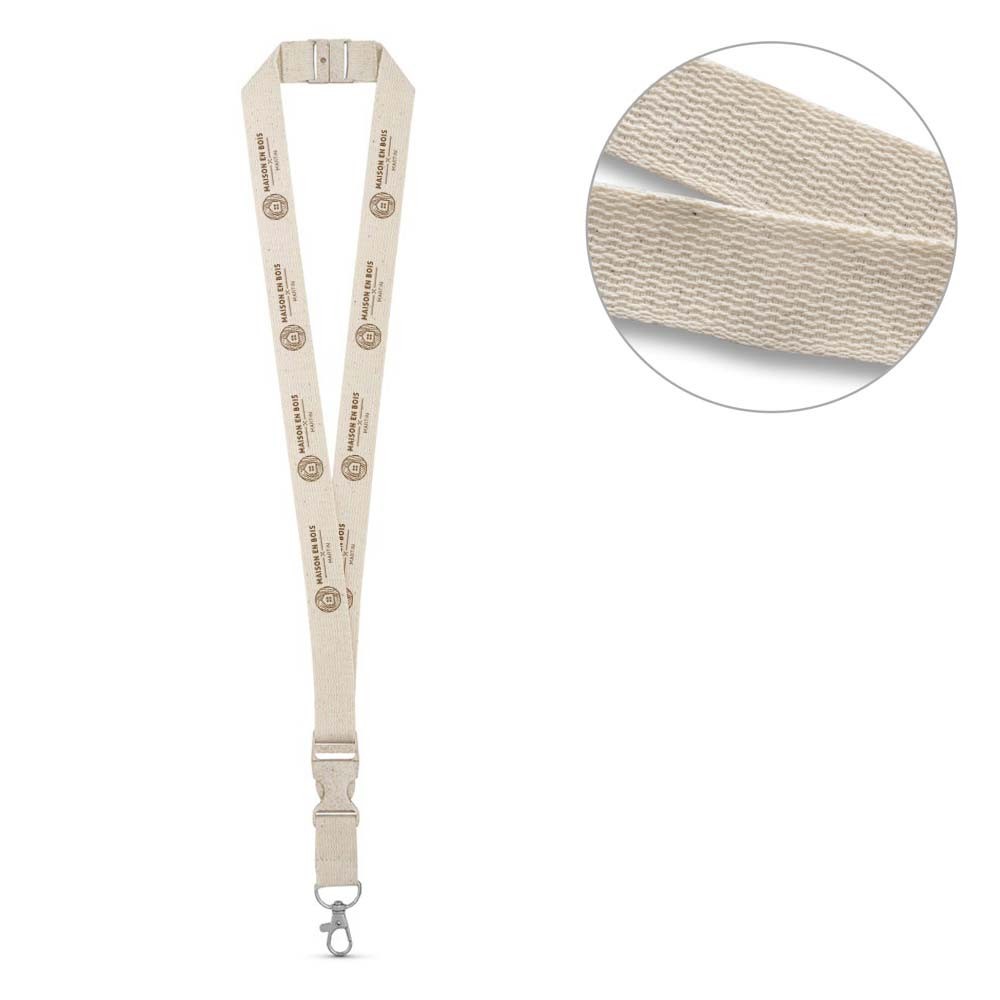 Cotton Lanyard with metal carabiner - Chideock - Bardon