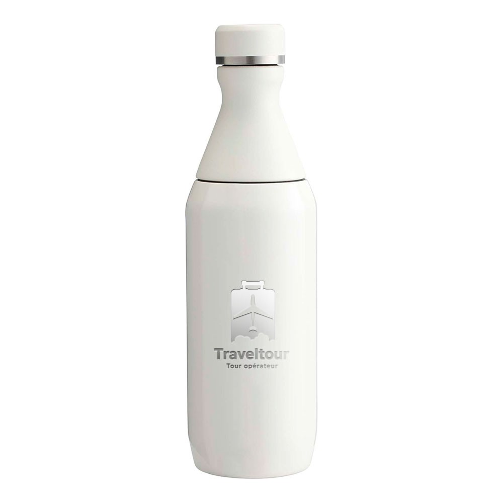 SleekSustain 350 ml Eco Bottle - Cooling printed with logo