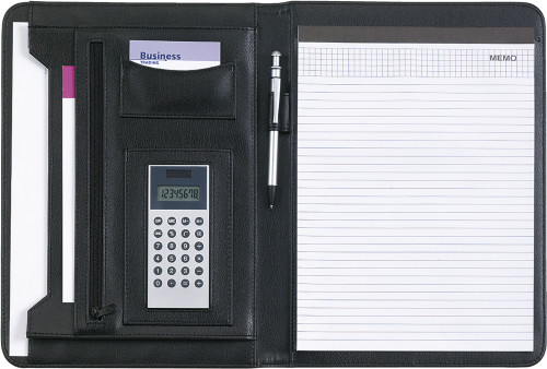 PU Conference Folder with Notepad and Calculator - Alton Pancras