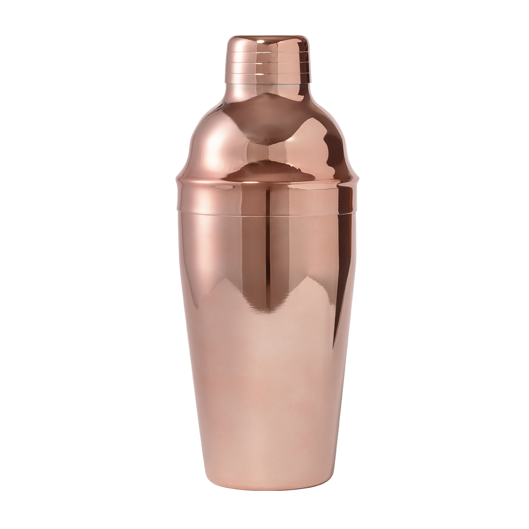 Galvanized Copper Coated Stainless Steel Cocktail Shaker - Leeds