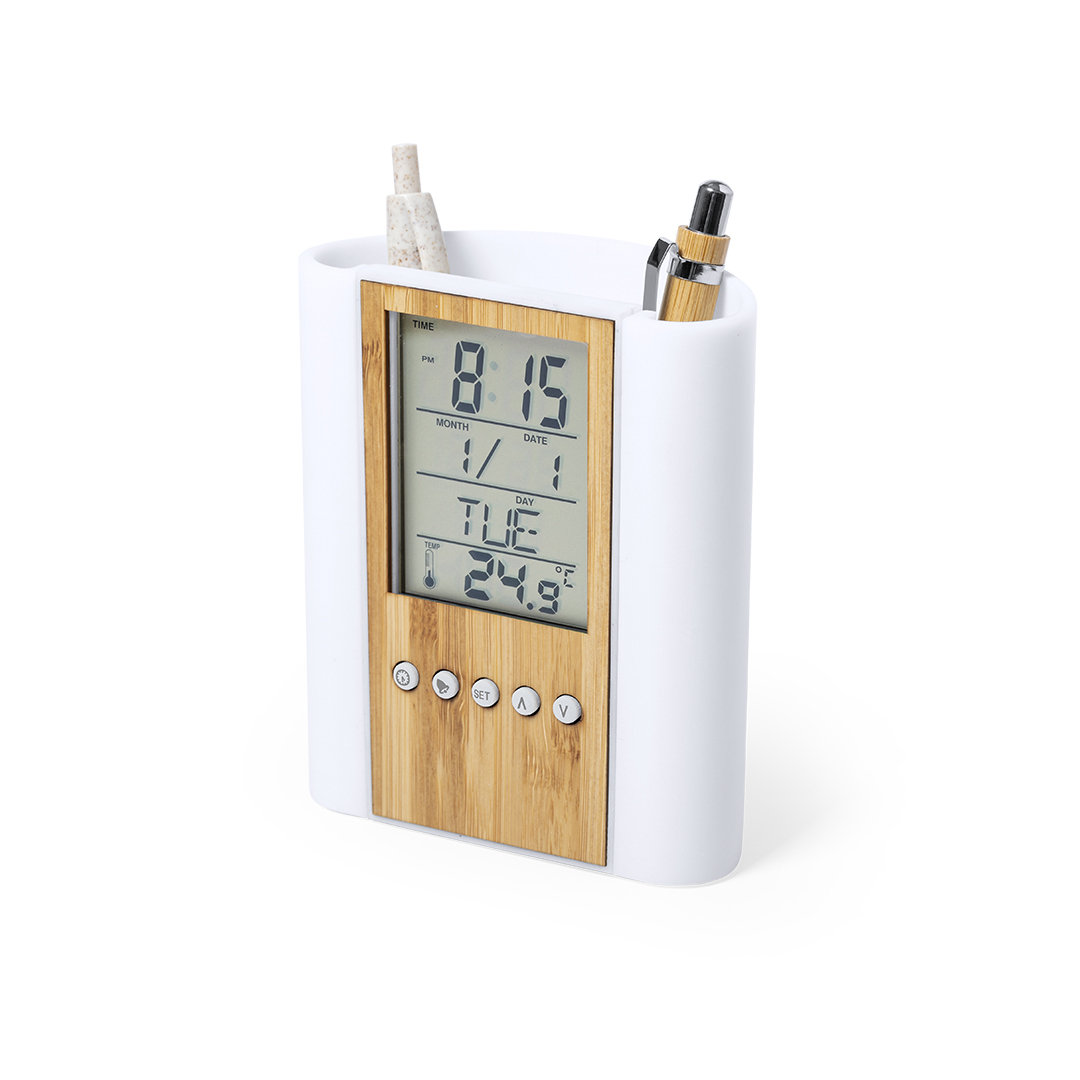 Nature Line Multi-purpose Clock and Pen Stand - Ivinghoe