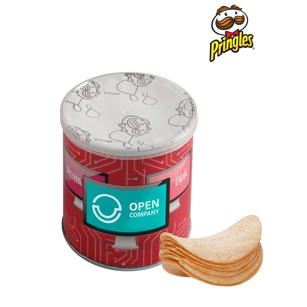 Pringles tube of 40g with a wrapper printed in full color - Adstock