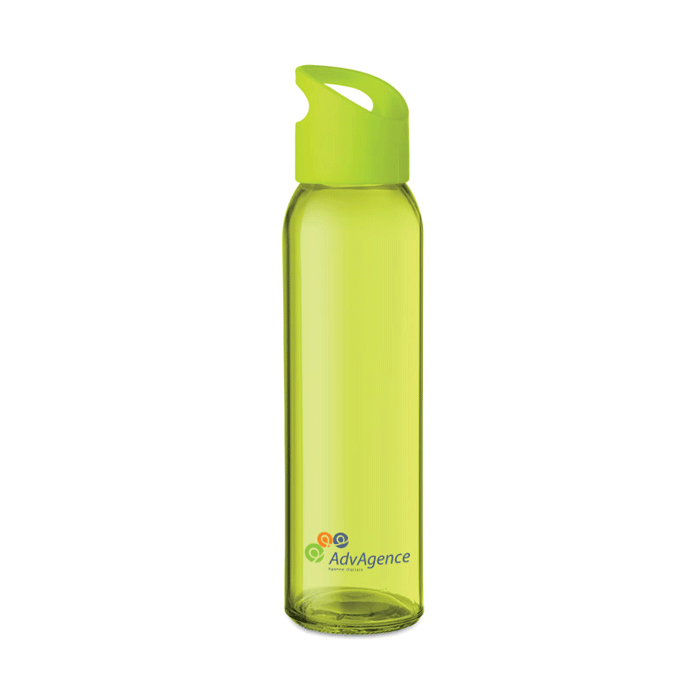 A glass bottle that does not leak and includes a carrying loop for easy transport 470ml - Northampton  