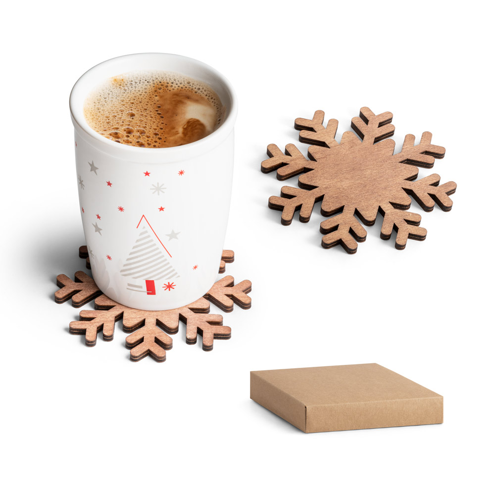 Set of Snowflake Coasters - Crondall - Devizes
