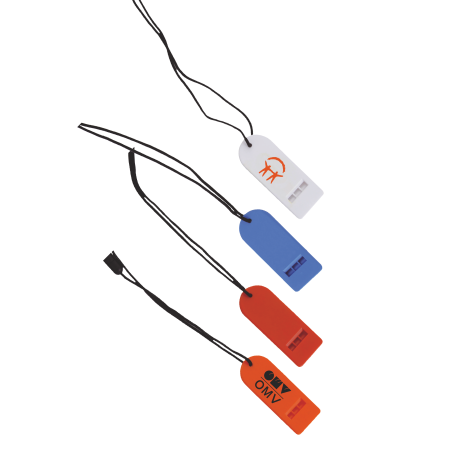 Plastic Safety Whistle with Cord - Chideock