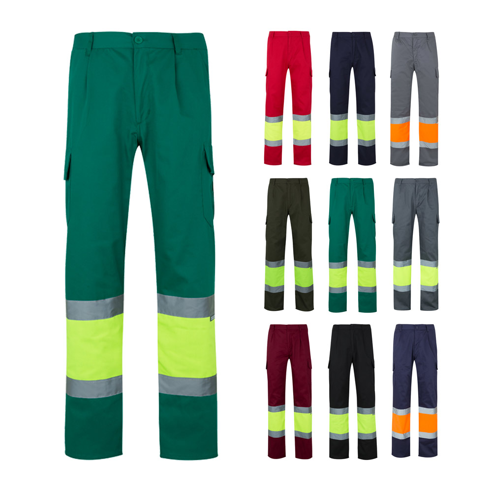 Two-Tone Multi-Pocket Work Trousers - Tisbury