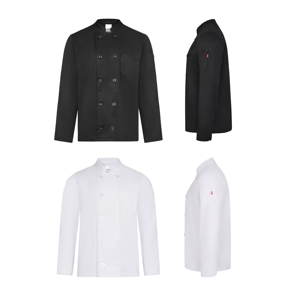 VL BACO. Long-sleeved chef's jacket (190 g/m²)