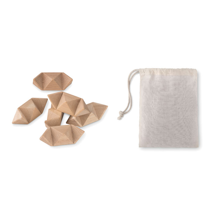 Star-Shaped Wooden Brain Teaser - Wick