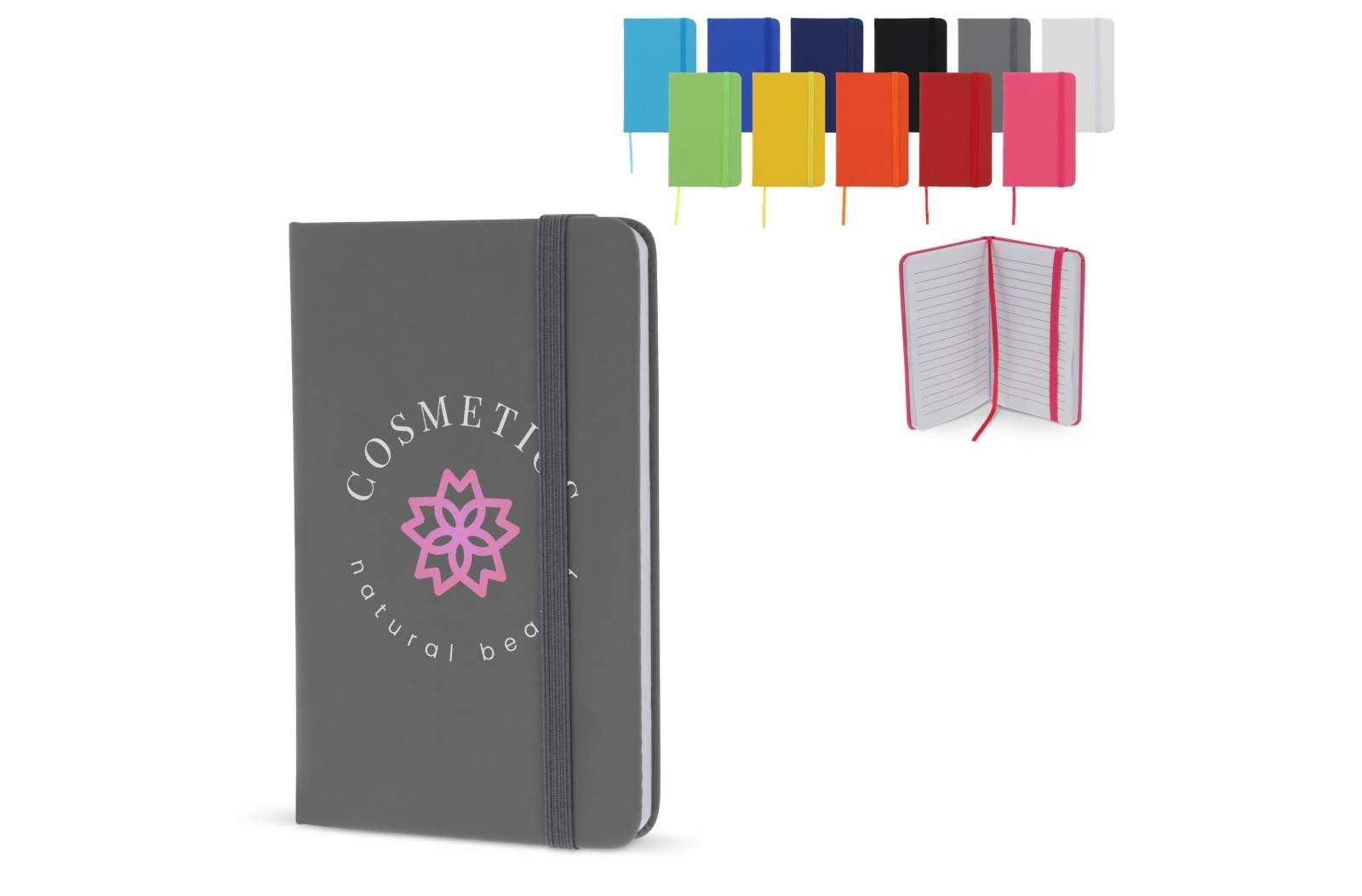 Classic  A6 PU Notebook with Elastic Strap - Craigavon