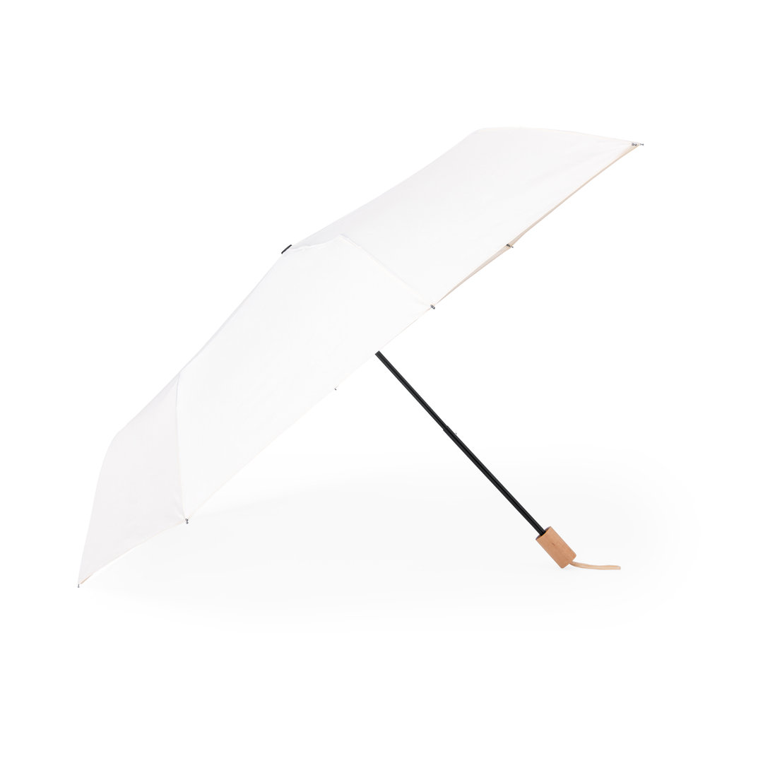 Natural Wood Folding Umbrella - Ashby Parva - Great Chart