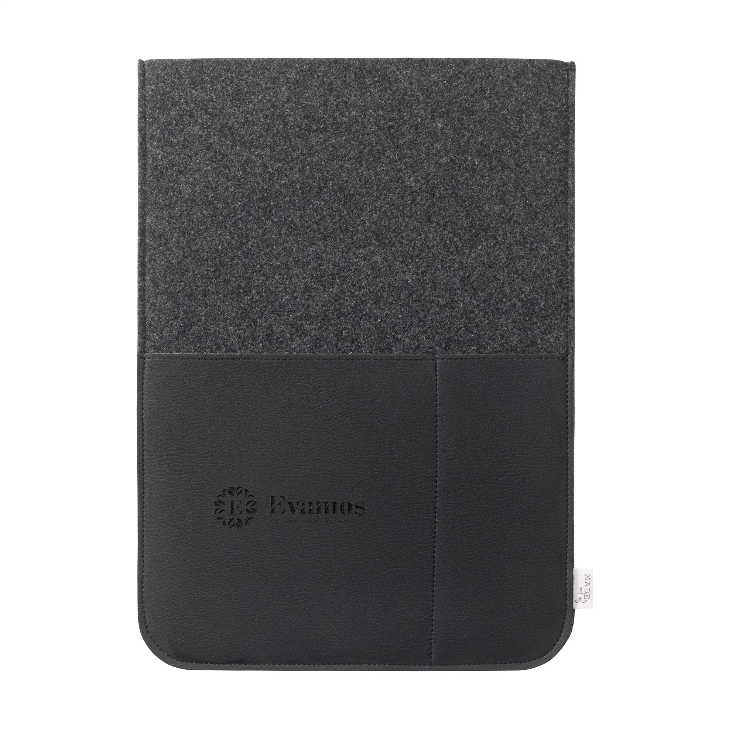 Recycelte Filz- und Apfelleder-Laptophülle 16 Zoll - Monheim am Rhein