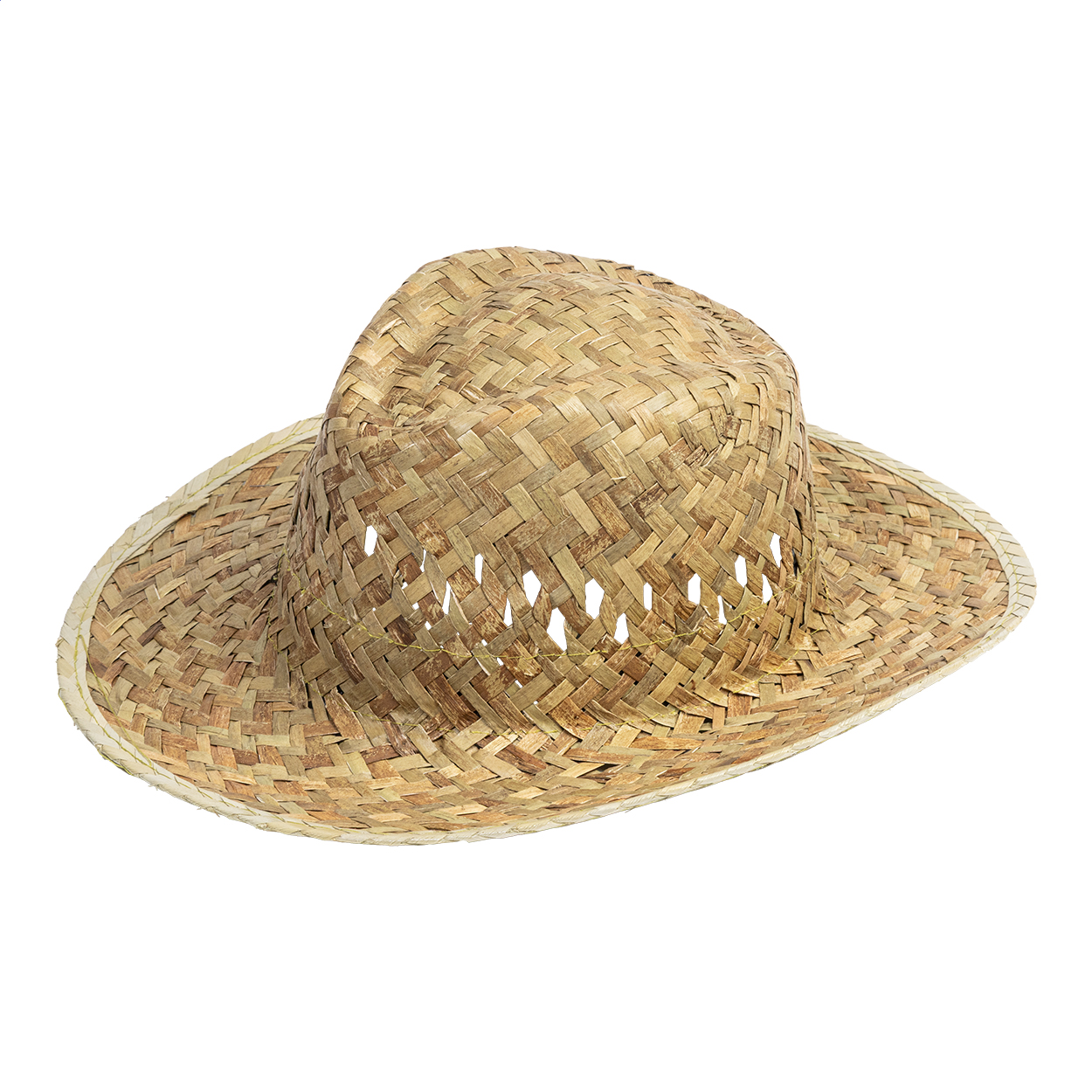 Straw Summer Breeze Hat - Saffron Walden printed with logo