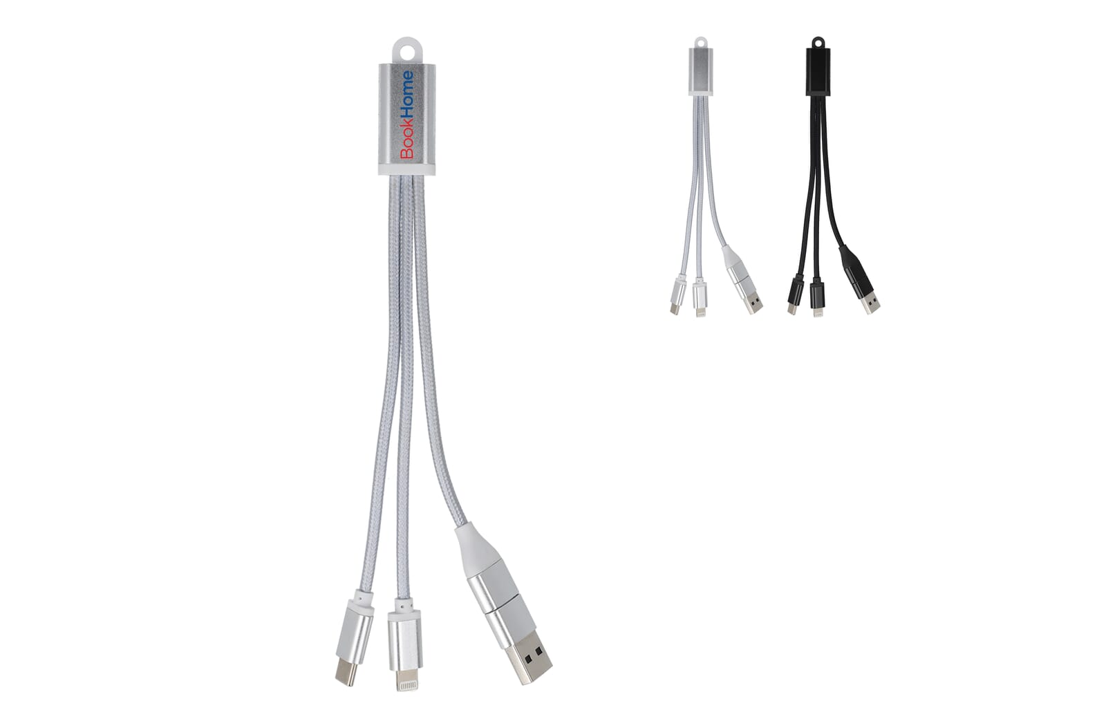 Universal Dual-Connector Aluminum Charging Cable - Ashbourne