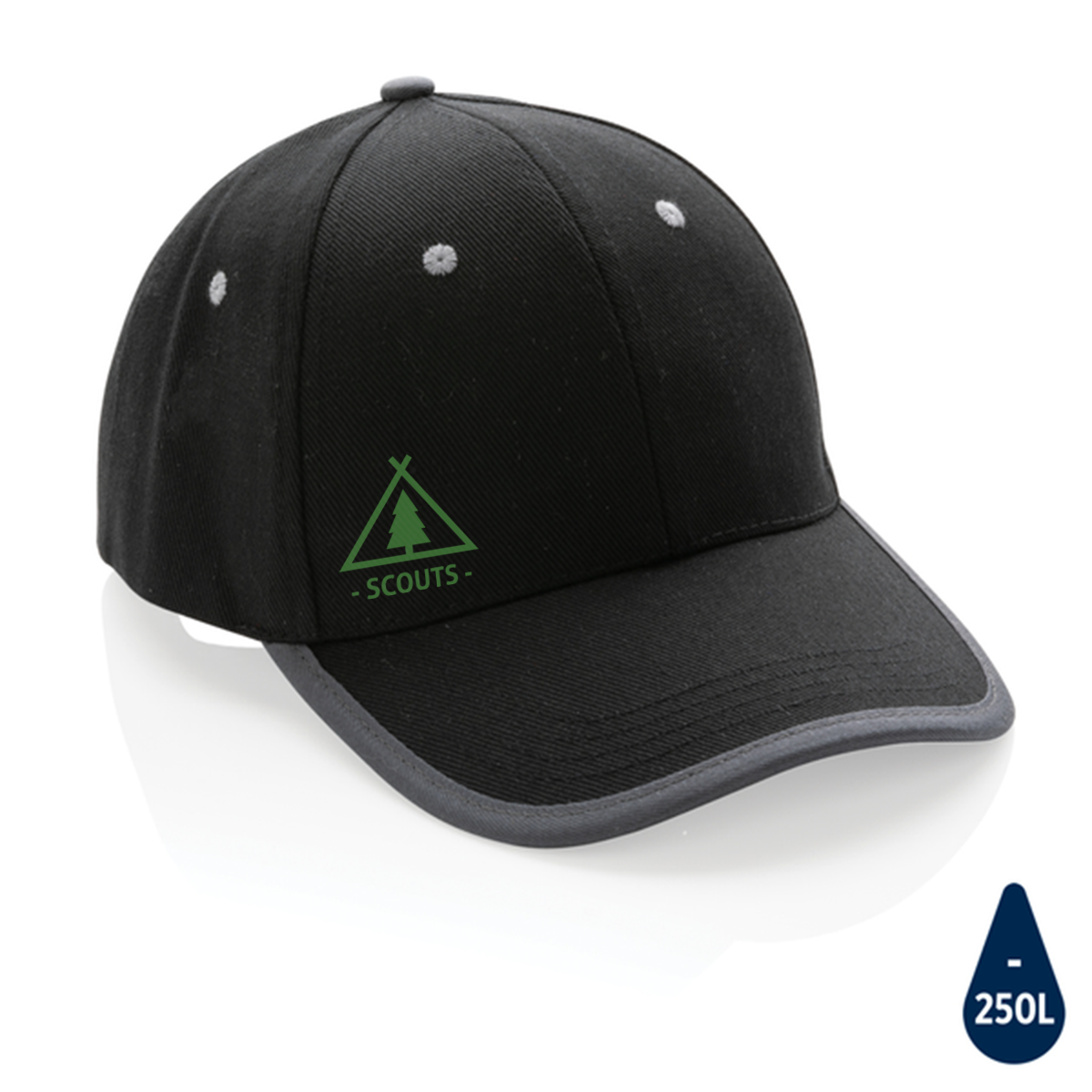 A 6-panel cap with contrasting colors that features AWARE™ Tracer Technology. - Grantham