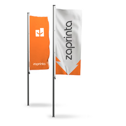 Hoist flags for flagpoles without boom - 1.2 x 3 m (incl. 4 loops)