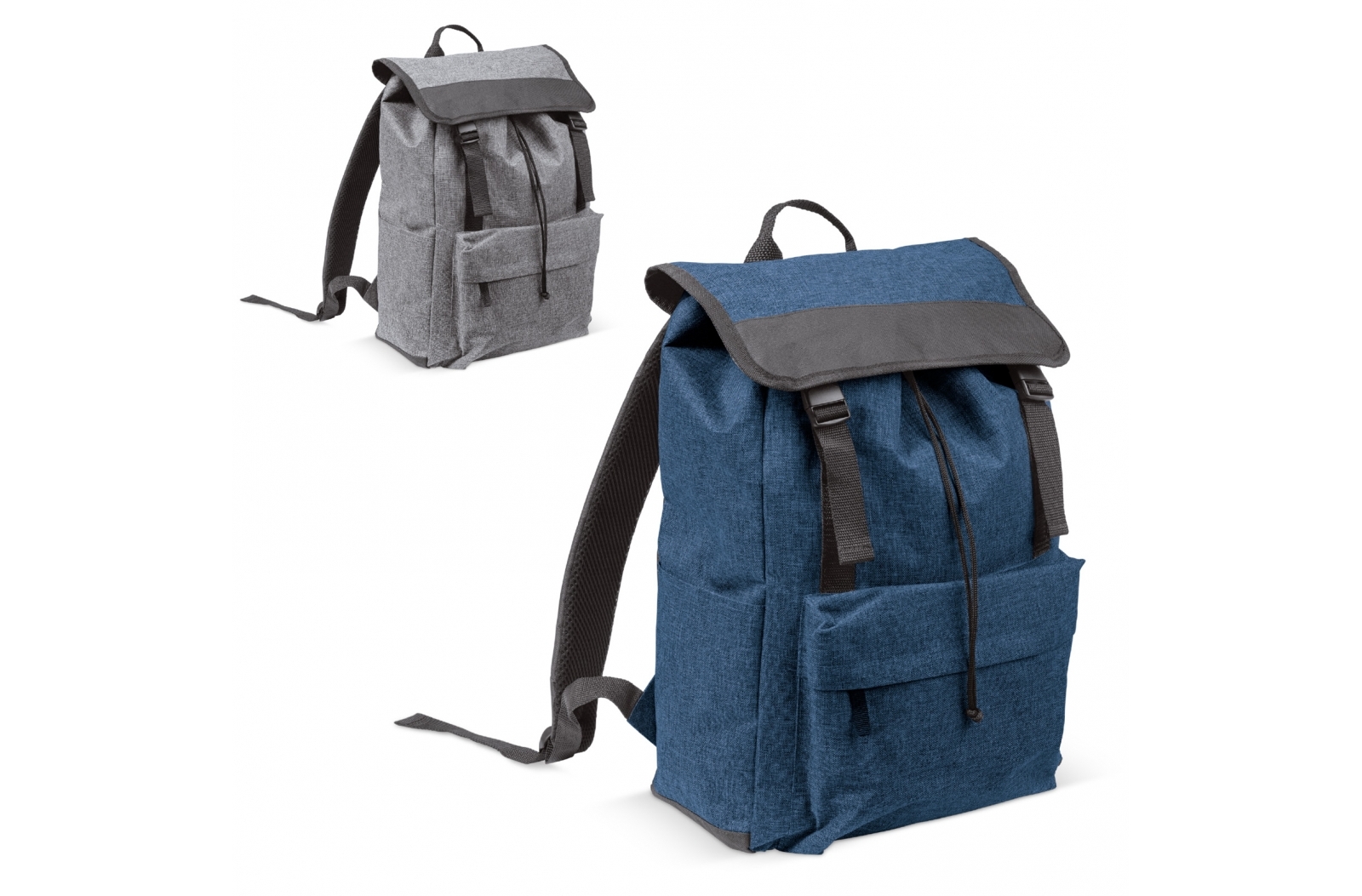 A stylish formal backpack that features a front pocket with a zipper and a side pocket for holding a bottle - Wyke Regis