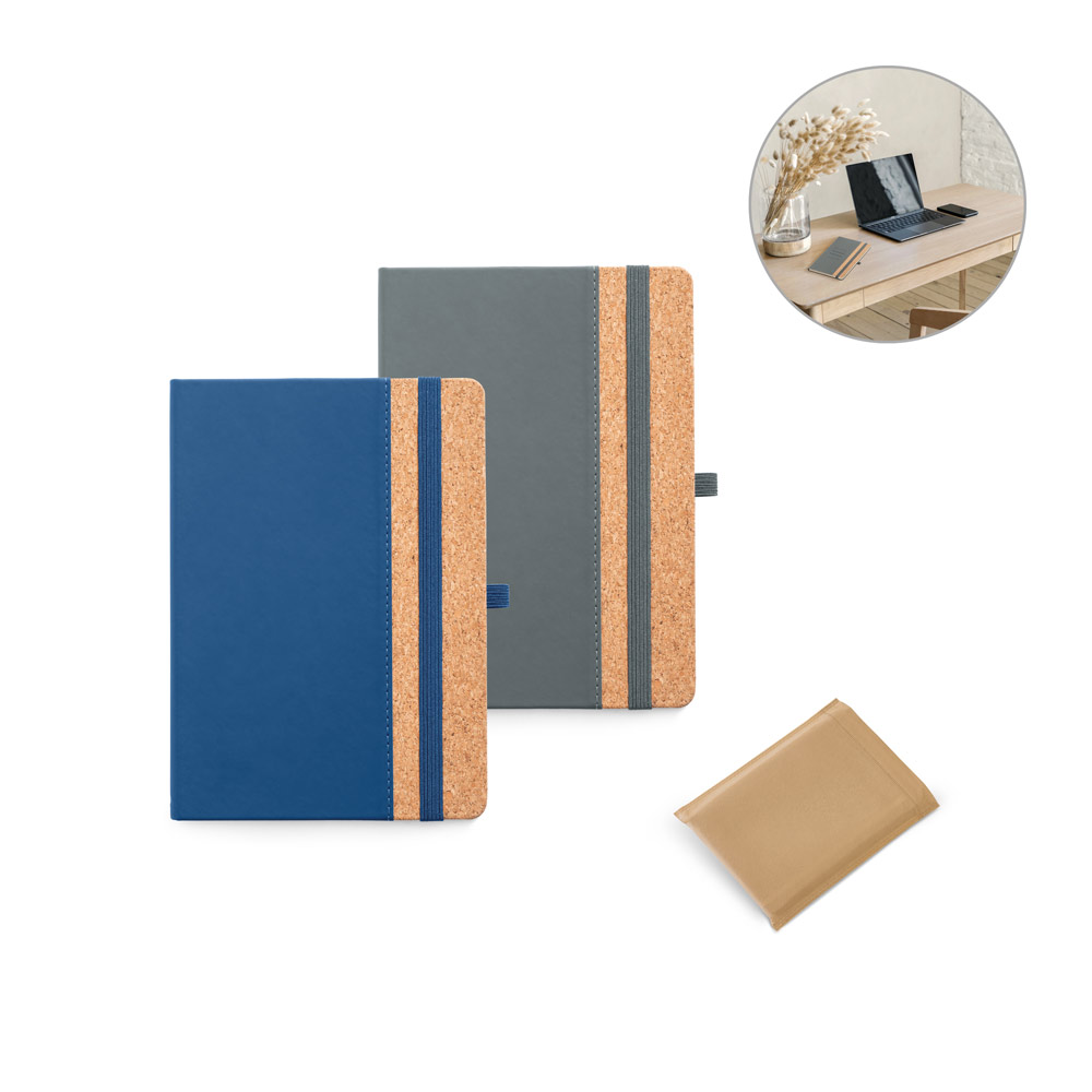 A Bakewell hardcover notepad made of cork and polyurethane - Walkerburn