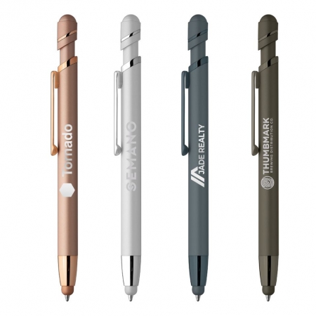 BUTON ballpoint pen with a soft touch and laser engraving - Wick