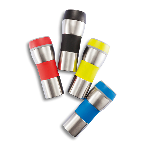 Push mug with double-wall, leak-proof design - Maiden Newton