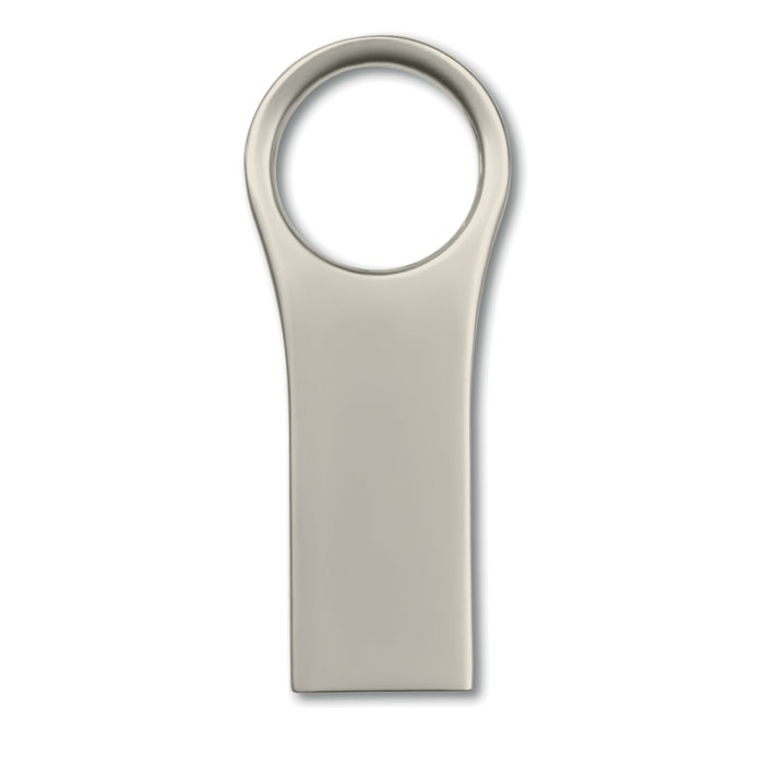 Mini Aluminum Round Detailed USB Flash Drive - Llanidloes