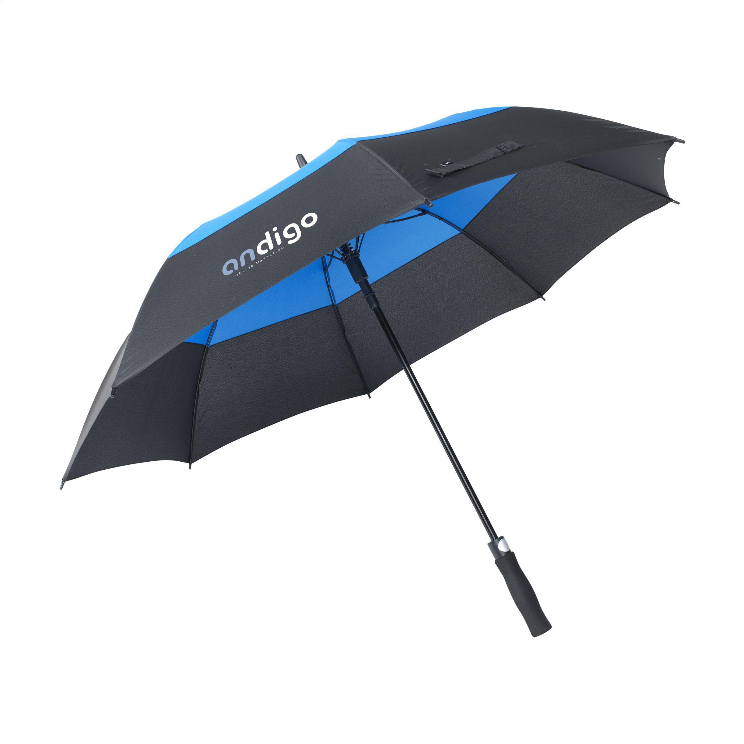 EcoShield DuoColor Umbrella - Fawley printed with logo