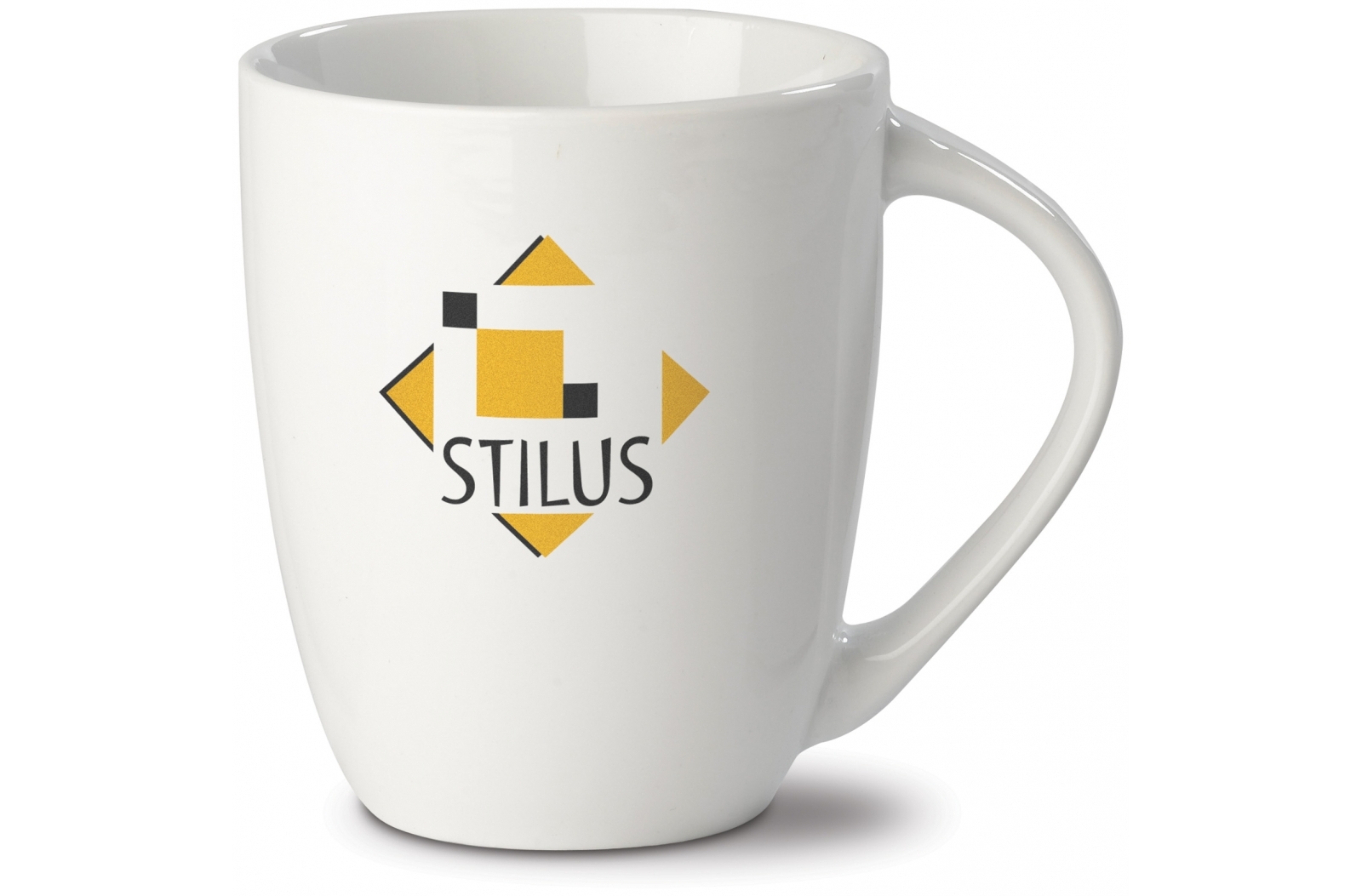 Conical Porcelain White Mug 300ml - Leeds
