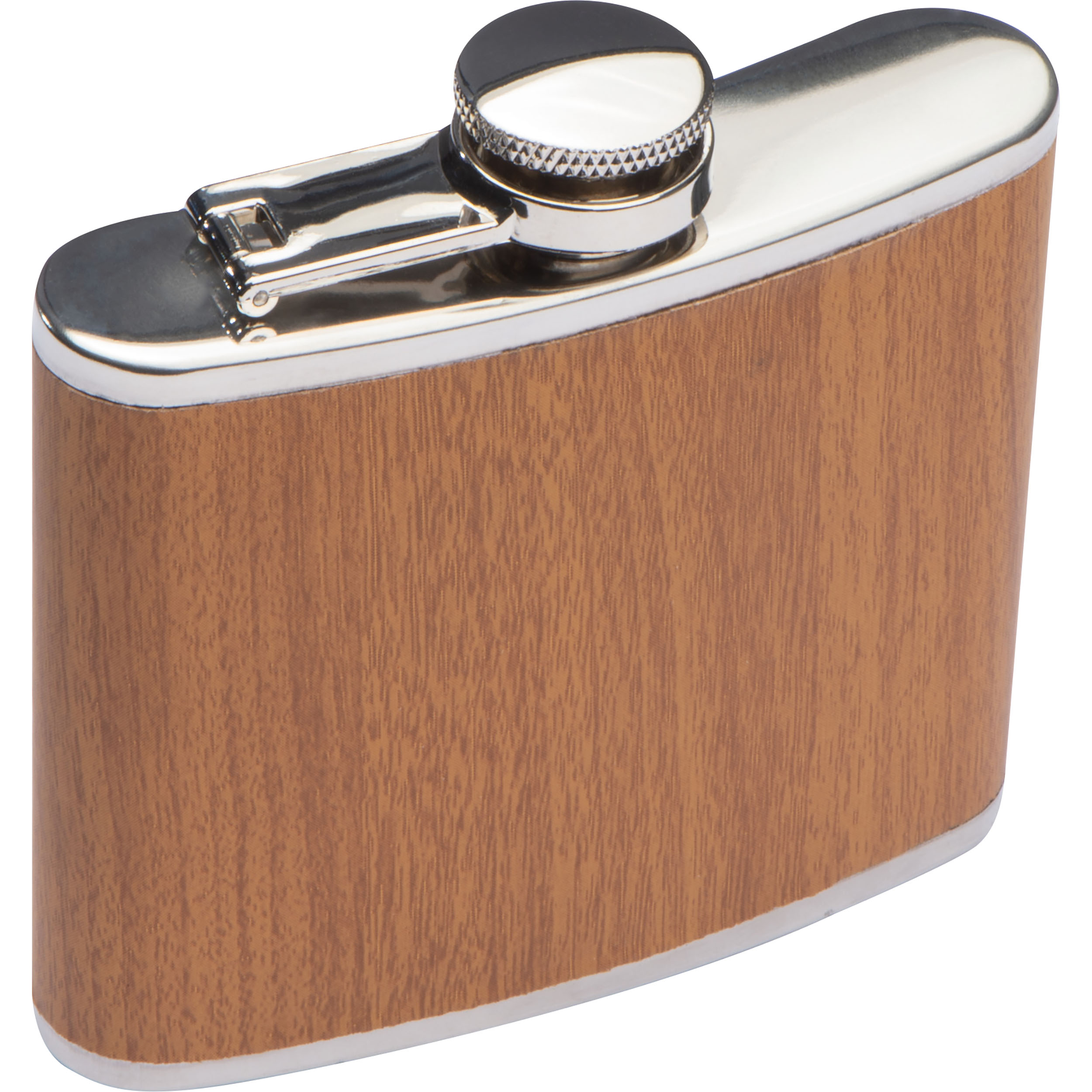 A hip flask covered in wood - Great Horwood