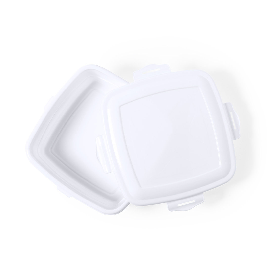 1L Capacity White PP Square Lunch Box - Osmington Mills