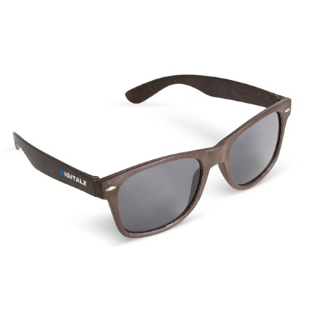 Justin Coffee Fiber UV400 Sunglasses - Little Crosby