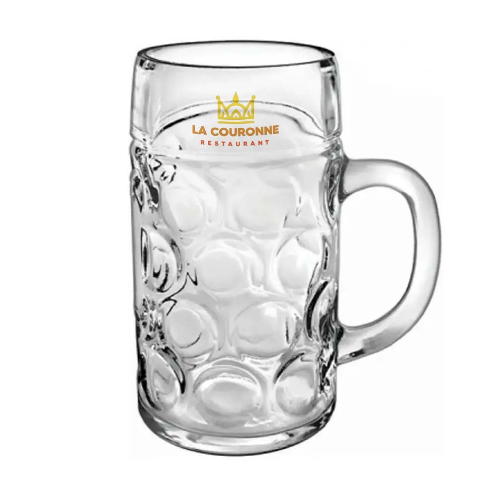 Large personalized beer mug 1000 ml - Bourguet