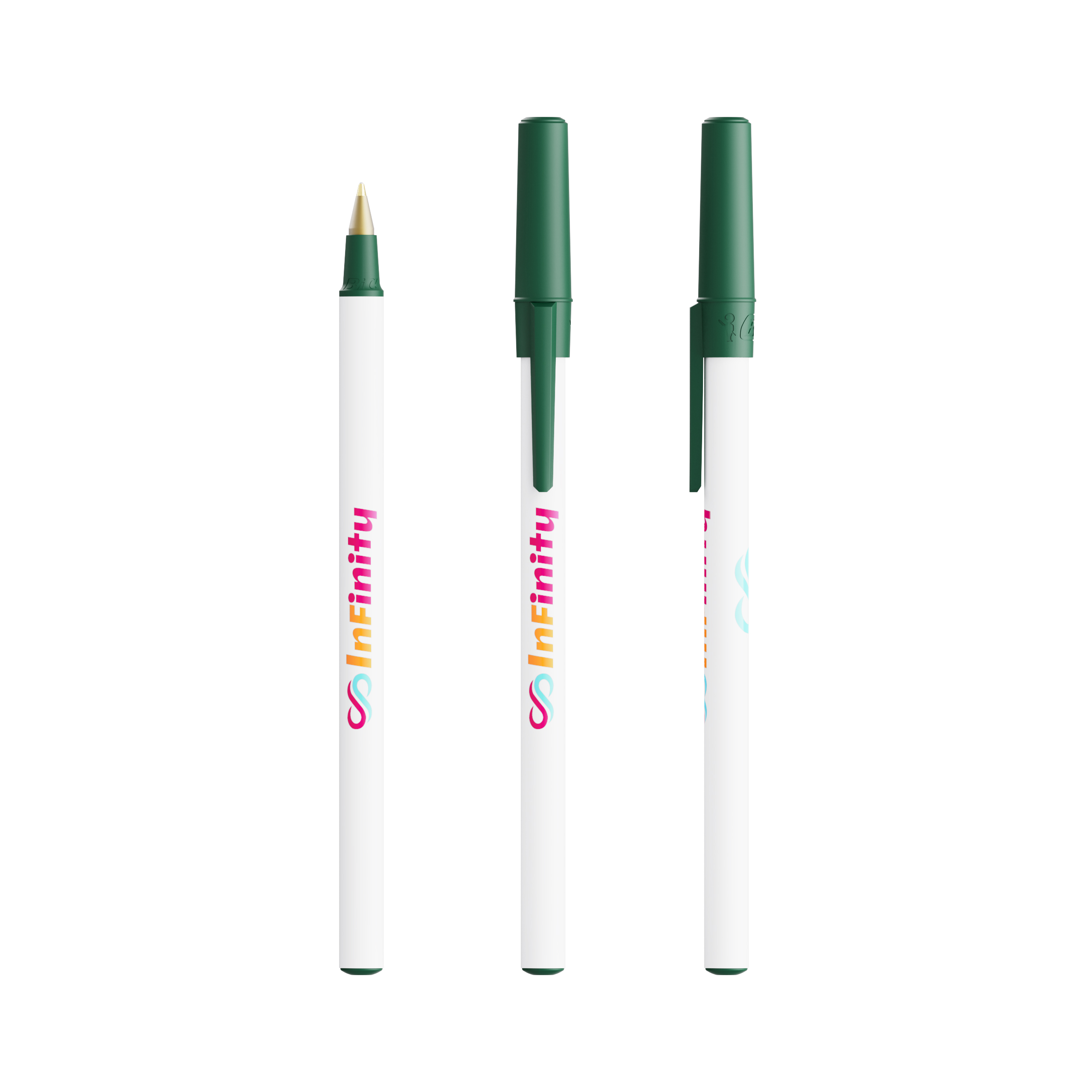 BIC® Round Stic® Ecolutions® ballpoint pen personalised with your logo printed with logo