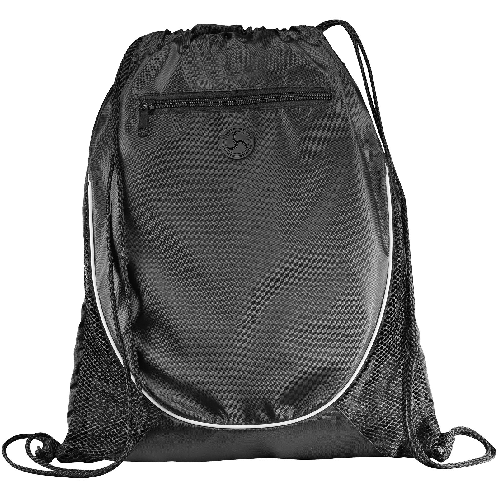 A backpack featuring a drawstring closure and a zippered pocket - Little Witley - Achnacarry