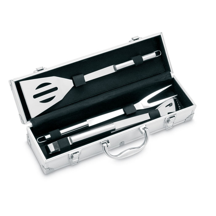 Aluminium Suitcase with Stainless Steel BBQ Tools - Quorn
