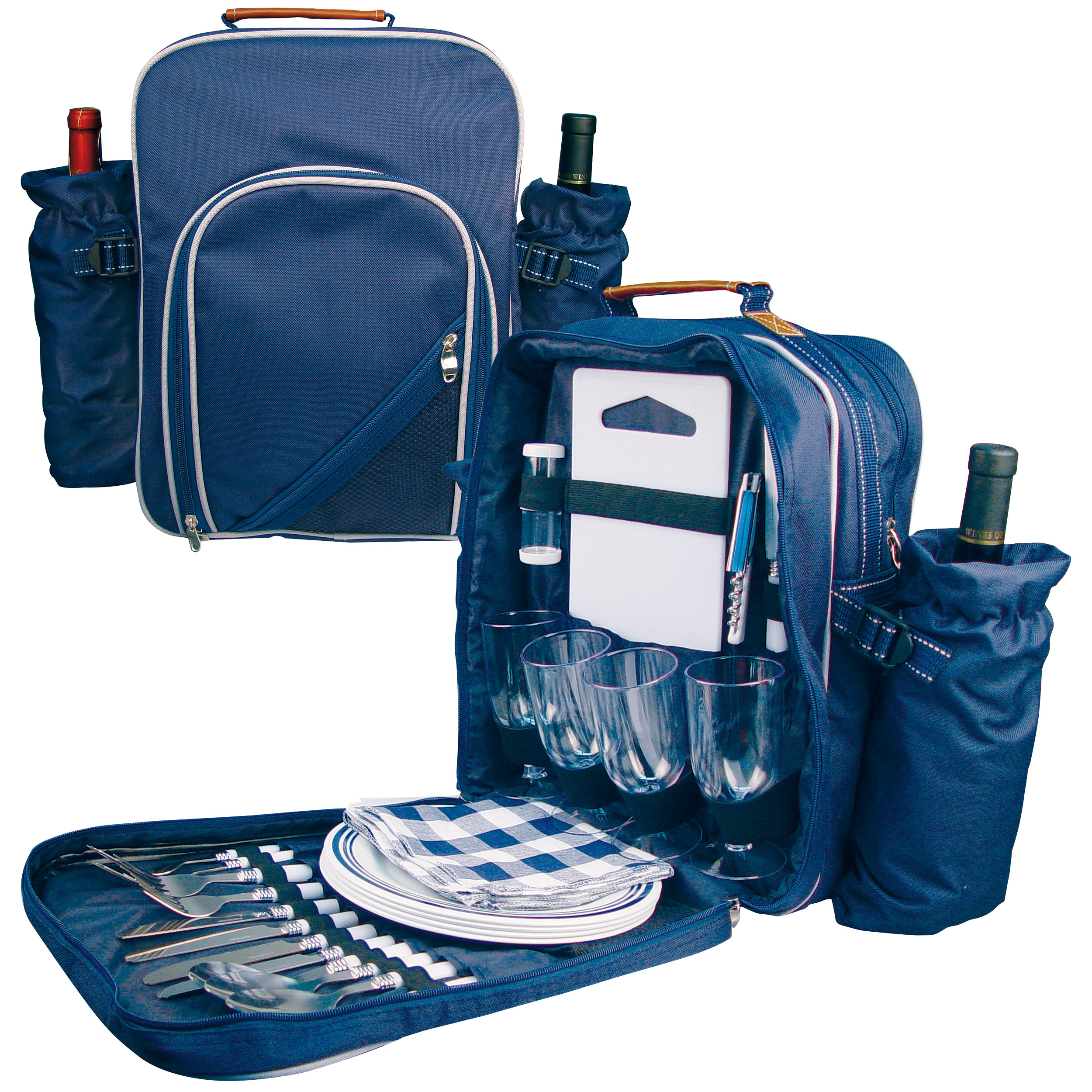 Picnic Backpack with Printed Logo - Oxford - Long Sutton