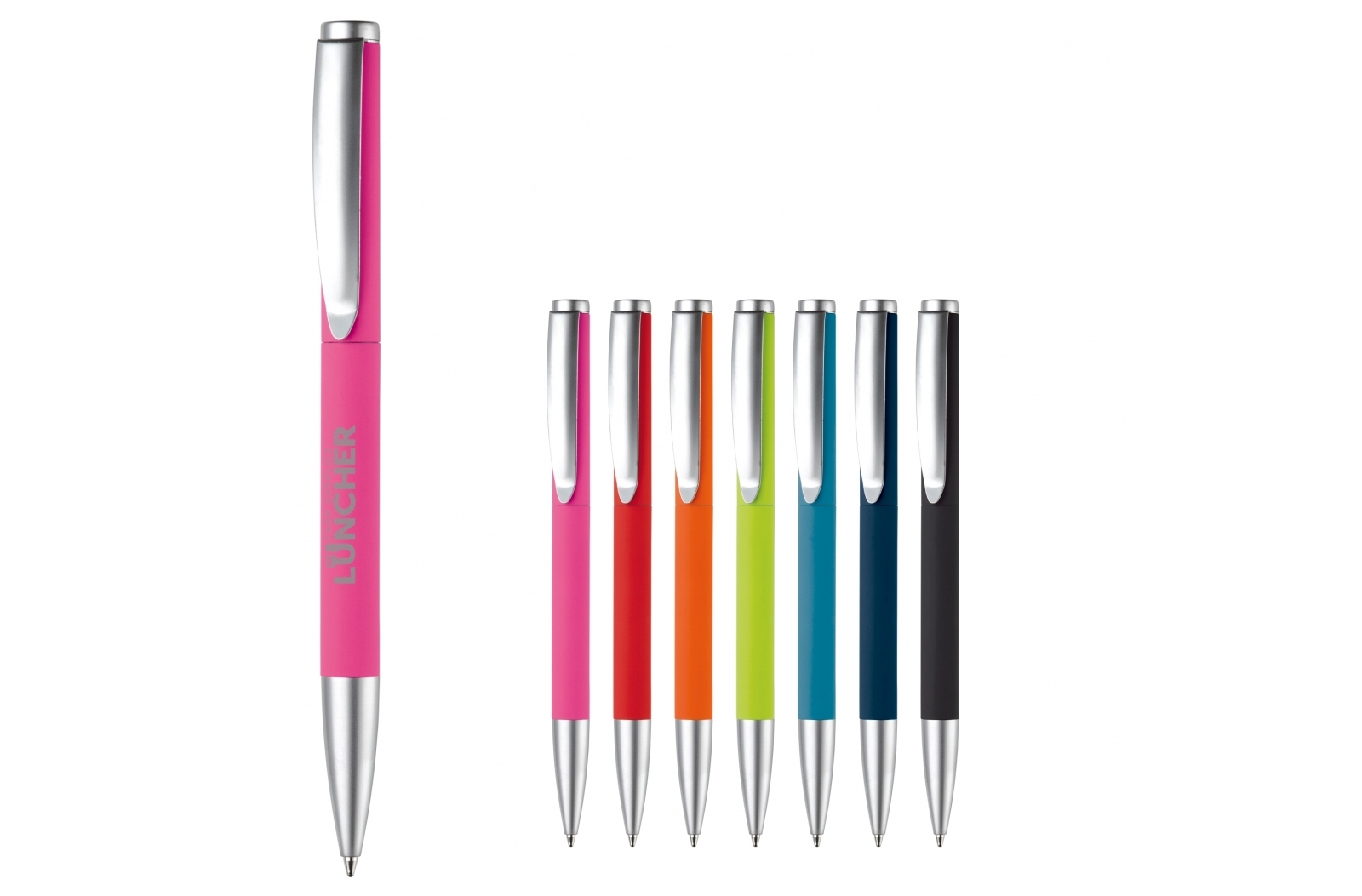 Rubberized Metal Jumbo Pen - Skipton - Merevale