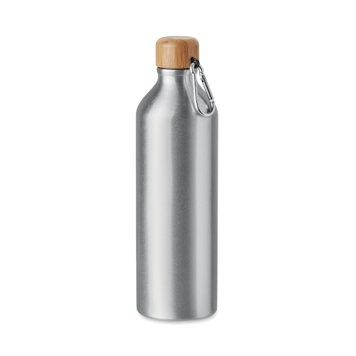 Aluminium Bottle with Bamboo Lid and Carabiner 800ml - Bassingbourn