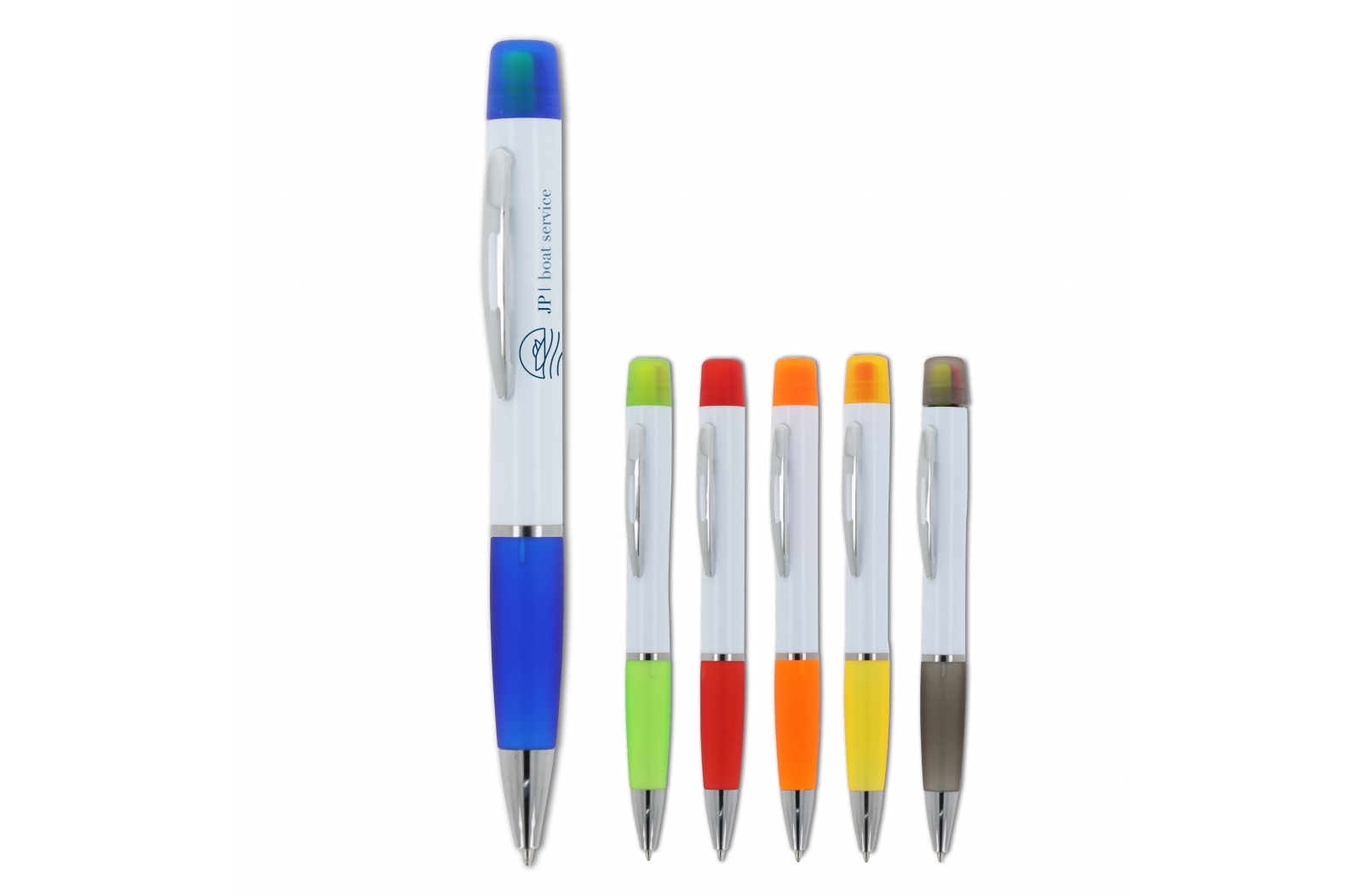 Tri-Color Highlighter and Ballpoint Pen - Charging - St Austell