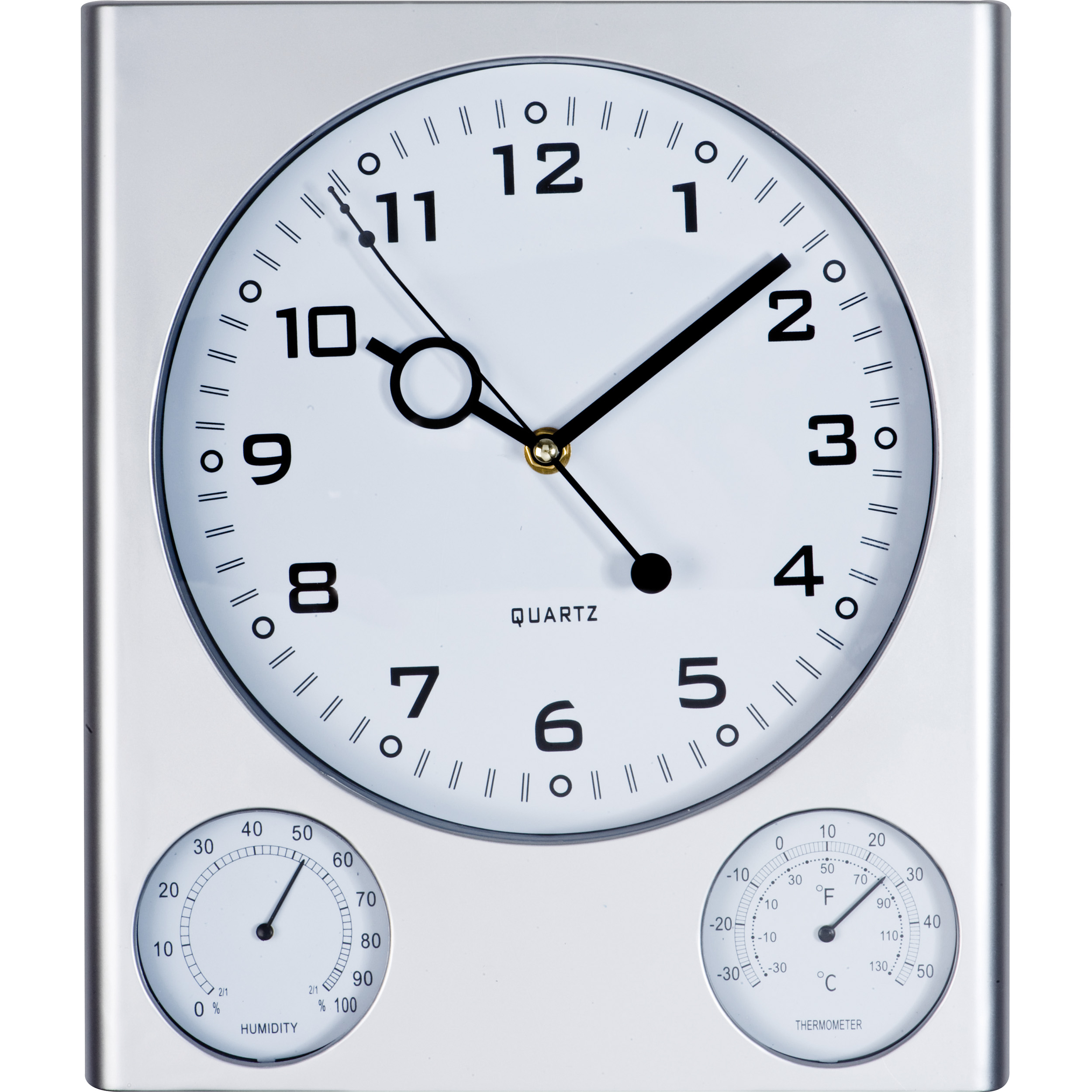 Hygrometer-Thermometer Clock (27,3 x 3,5 x 32 cm) - Pluckley
