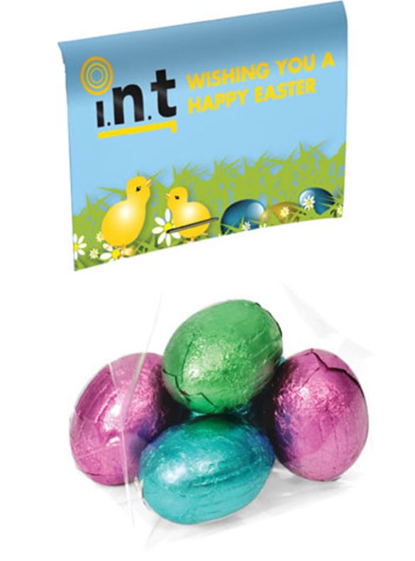 Printed Card with Chocolate Easter Eggs - Burton