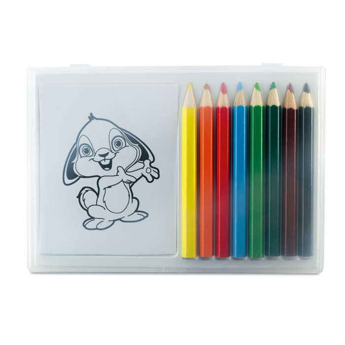 Coloring Set with Wooden Pencils and Paper Drawings - Wokingham
