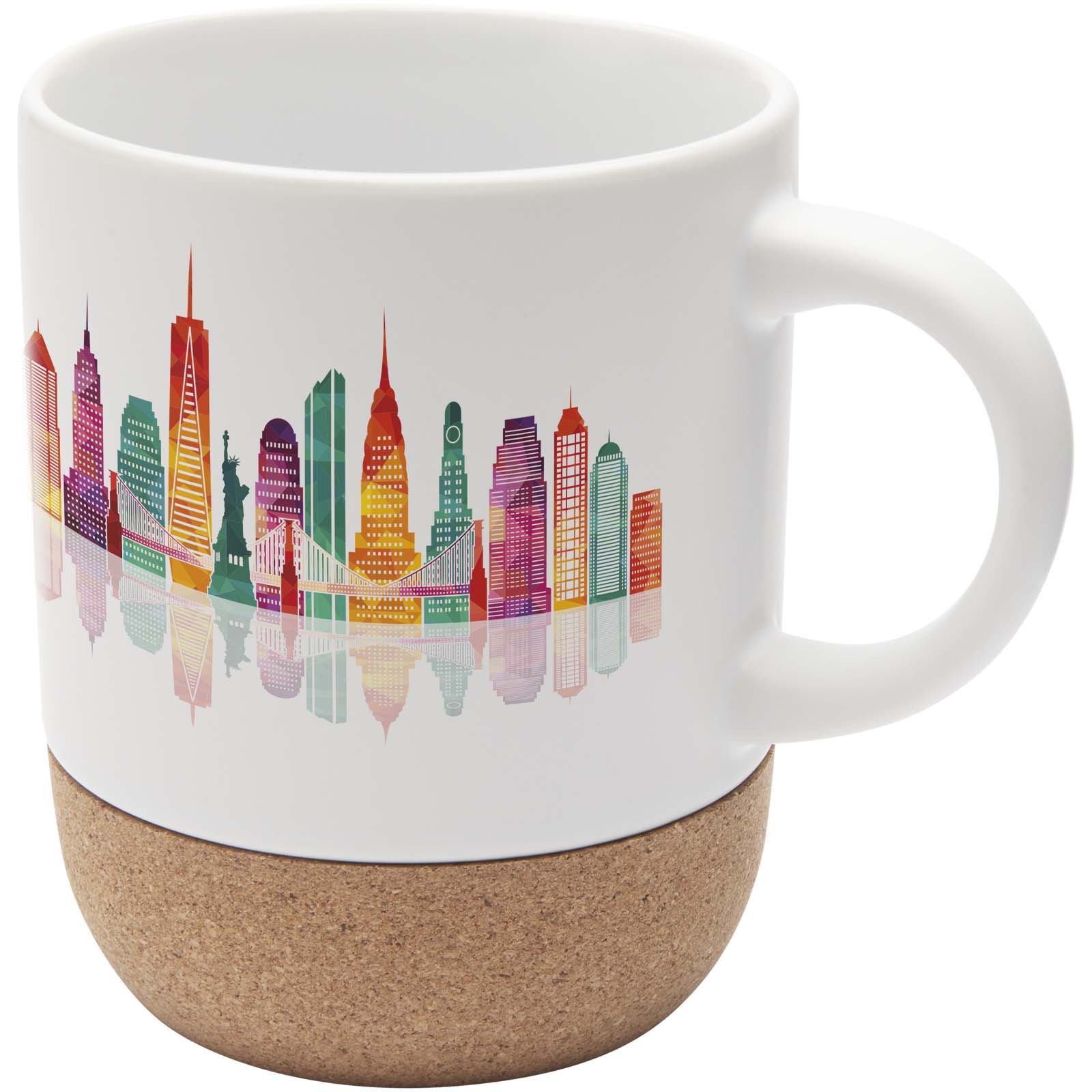 Cork-Accent Ceramic Sublimation Mug - Kirkwall