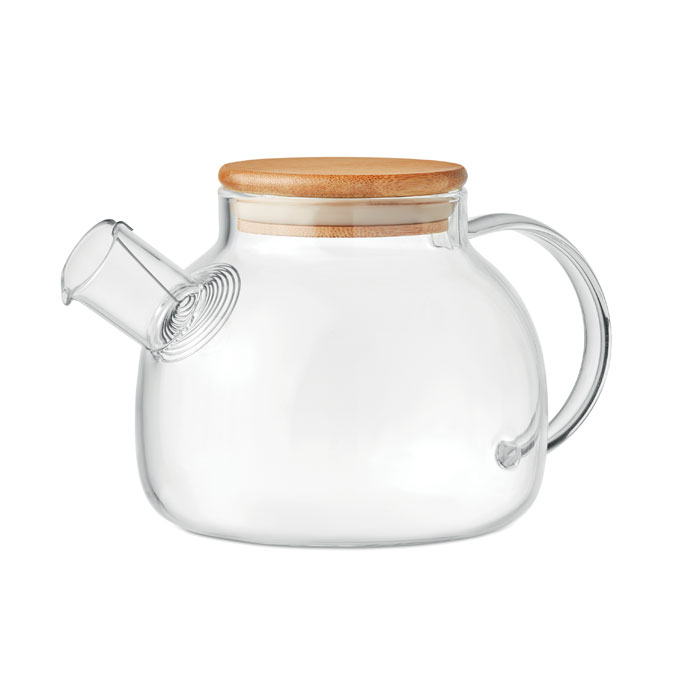 Borosilicate Glass Teapot with Stainless Steel Infuser and Bamboo Lid - Broadstairs