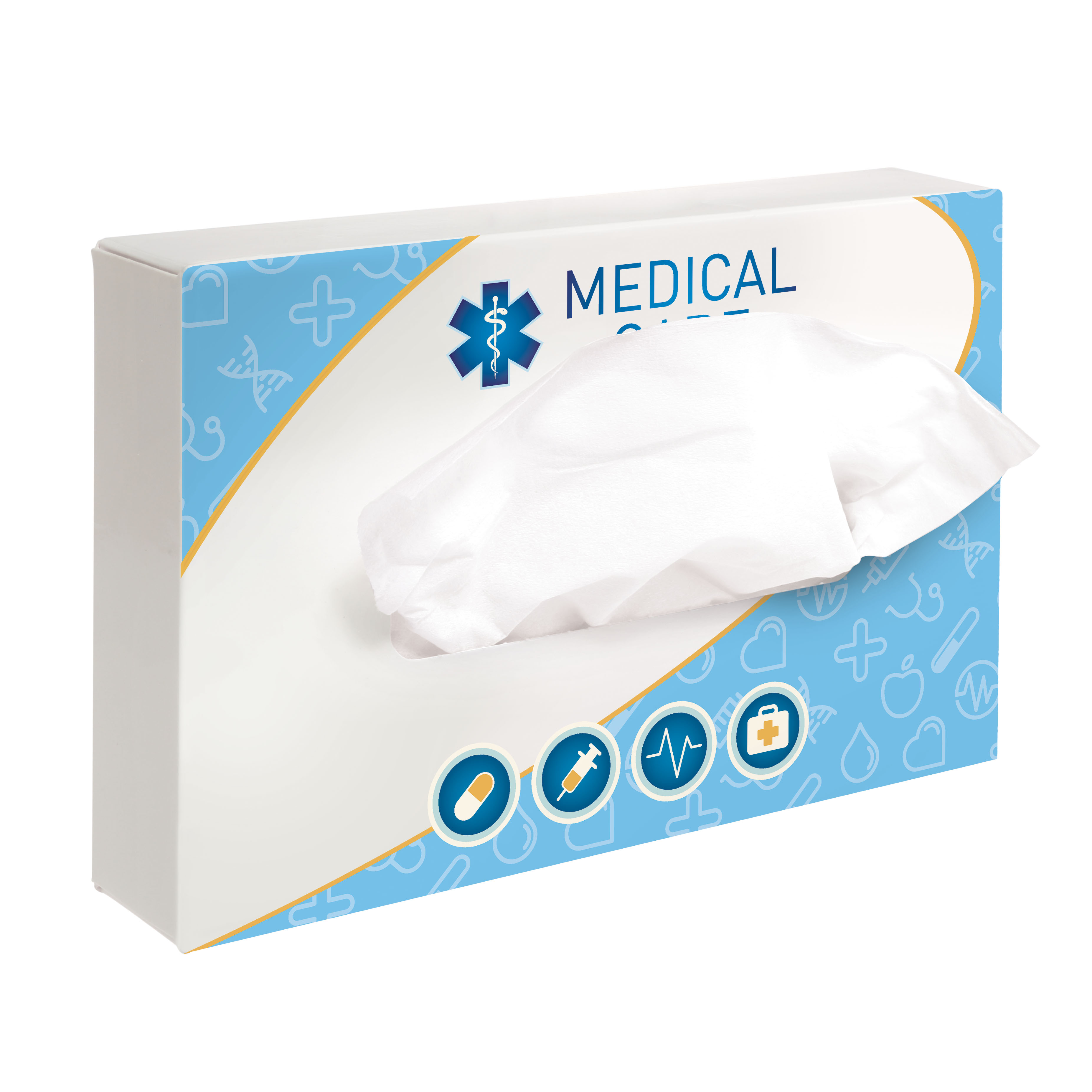 A rectangular tissue box with 50 double-layer tissues - Bampton - Hyde