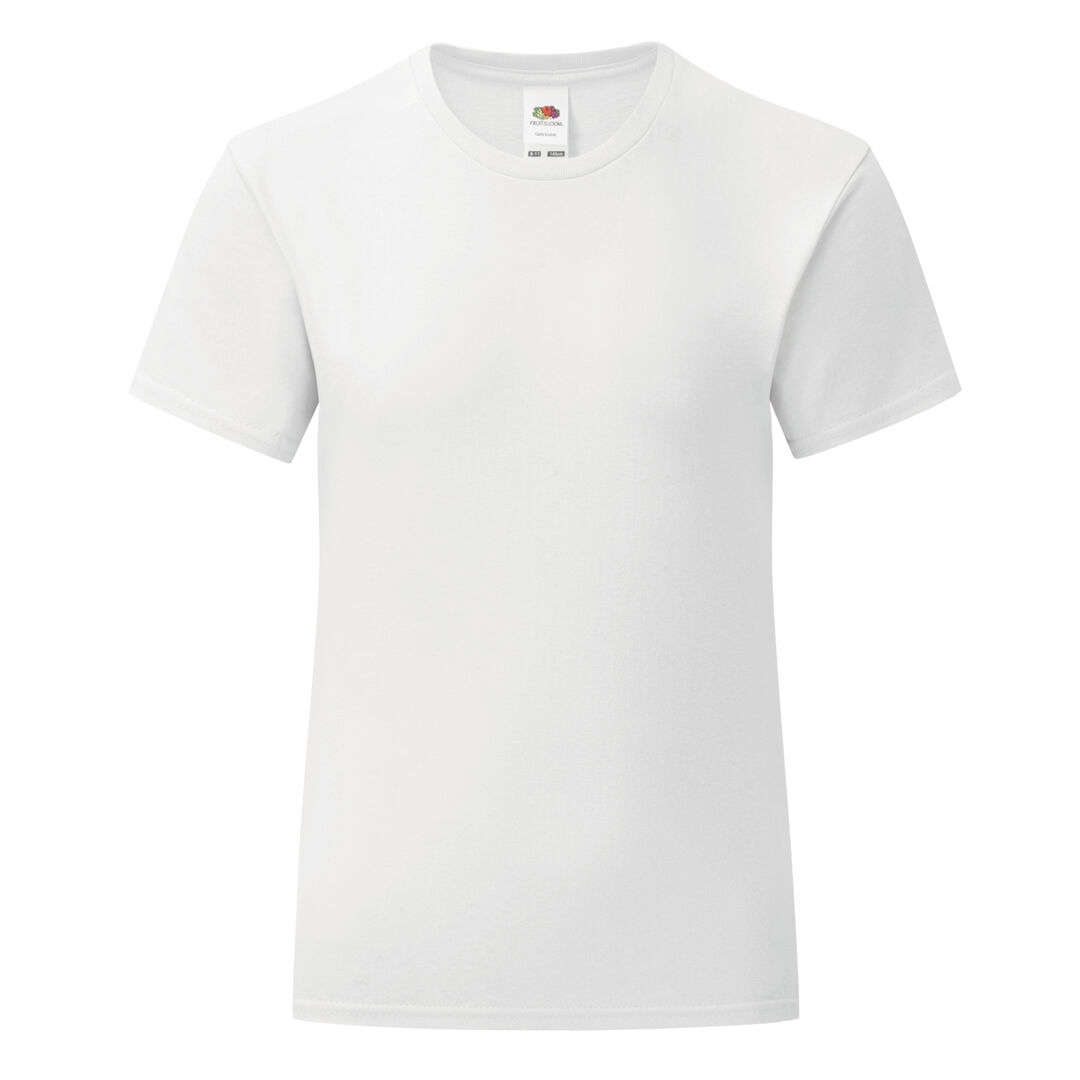 Iconic White T-Shirt by Fruit Of The Loom - Pitlochry