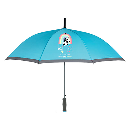 23 Inch Auto Open Polyester Umbrella with Metal Shaft and EVA Handle - Hulme